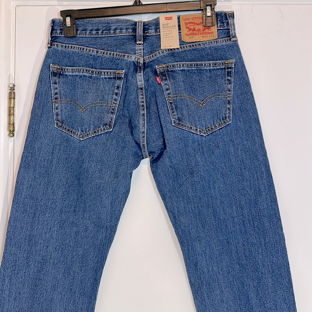 Levi’s 505 Cotton Denim Relaxed Fit Jeans 32x32 NWT - Picture 5 of 11